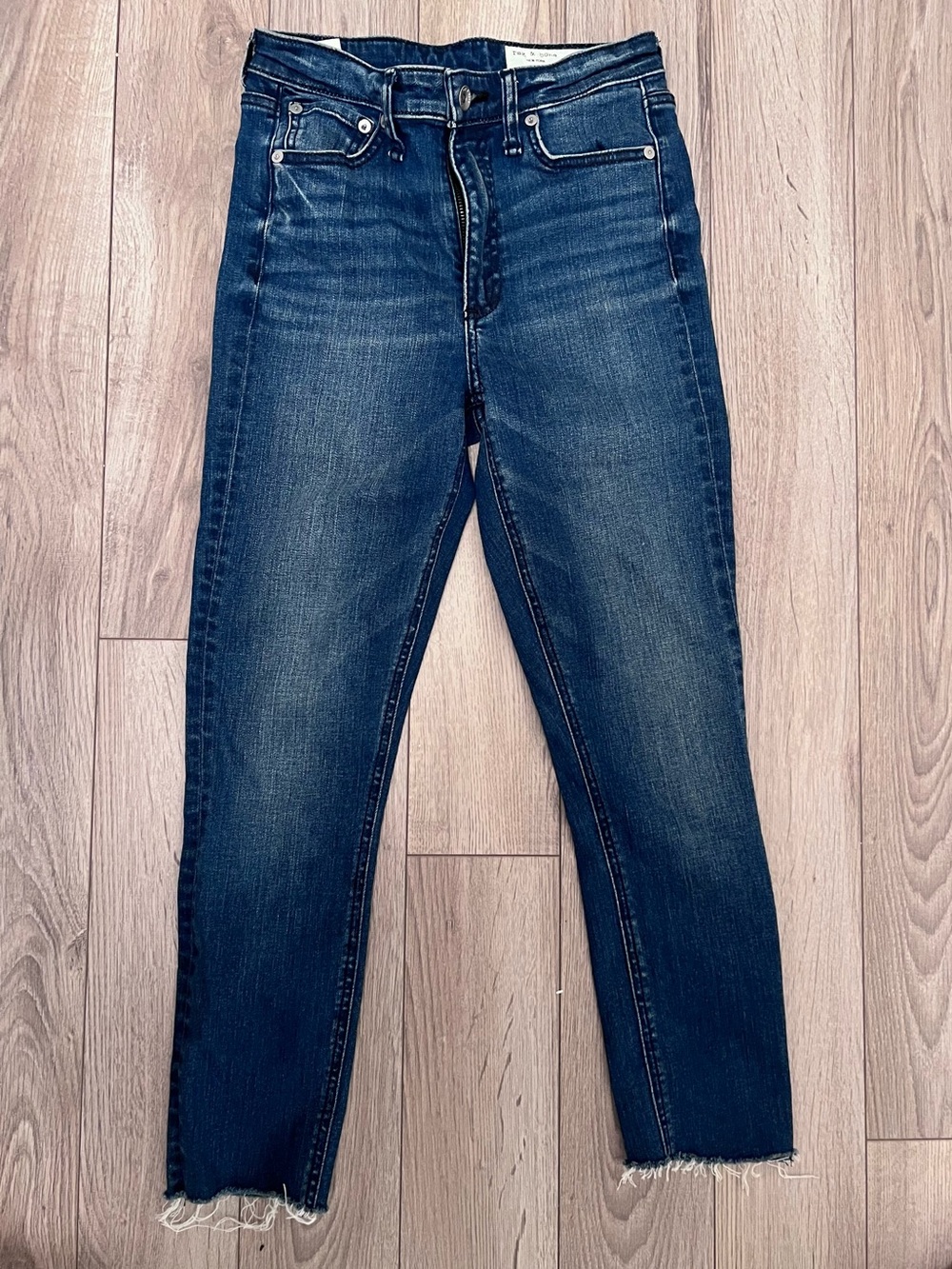 Rag & Bone Nina High-Rise Skinny Jeans Dark Blue Size 25